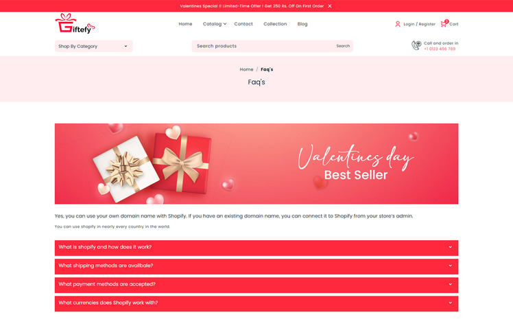 Giftefy Gift Shop Multipurpose Shopify Theme #317501