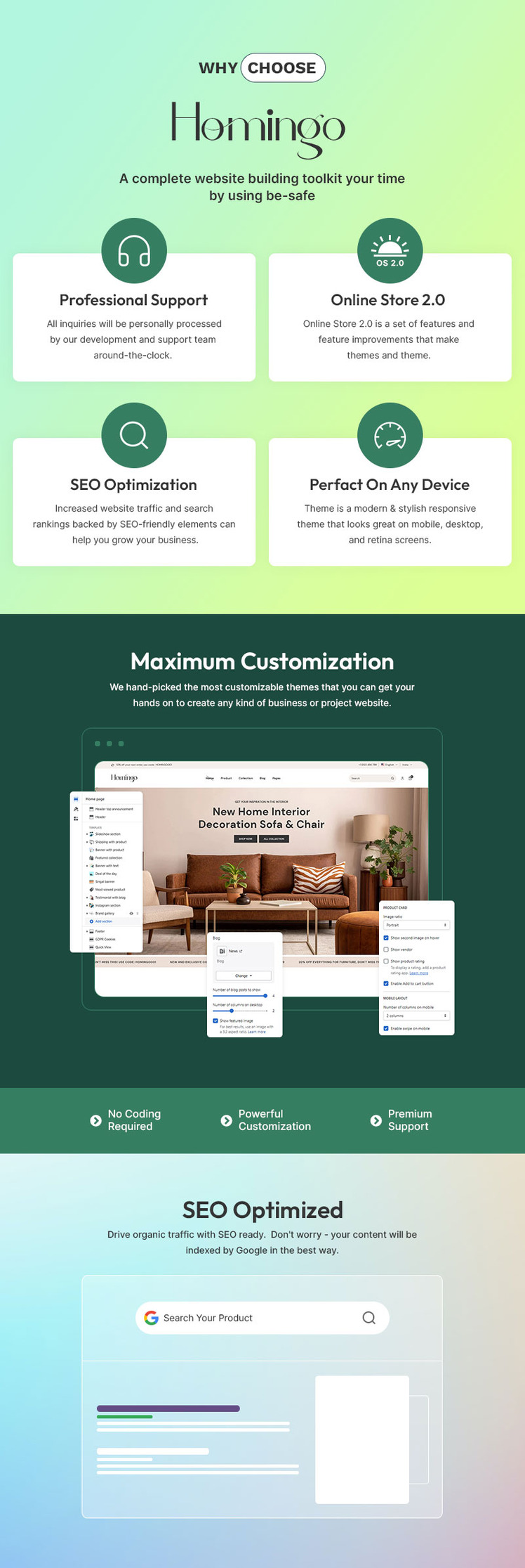 Homingo Modern Home Interior Decor Furniture Multipurpose Shopify Responsive Theme #390486-1
