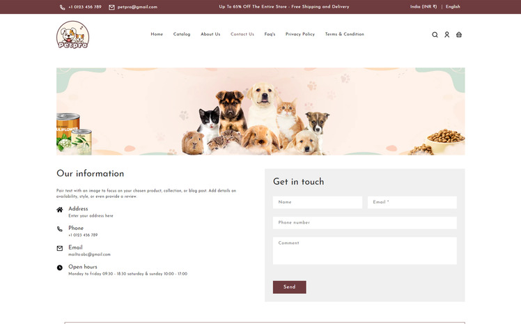 Petpro Multipurpose Premium Animal Food and Accessories Store Shopify Theme #311303