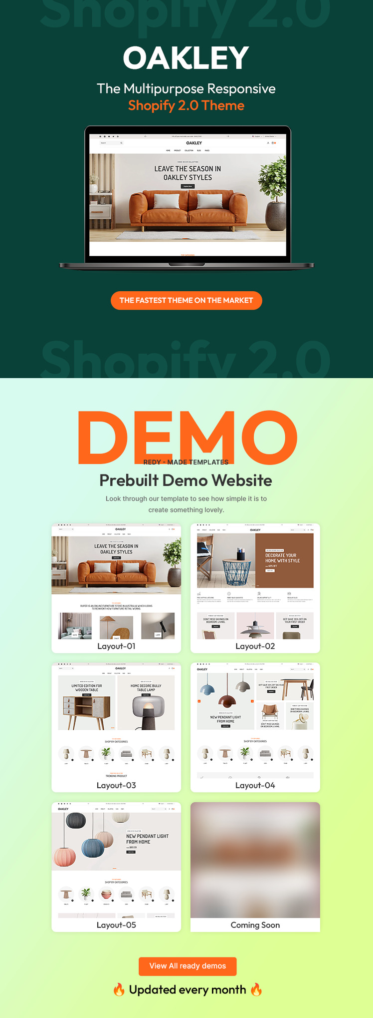 Oakley Home Furniture Interior Decor Store Multipurpose Shopify Responsive Theme #385248-2