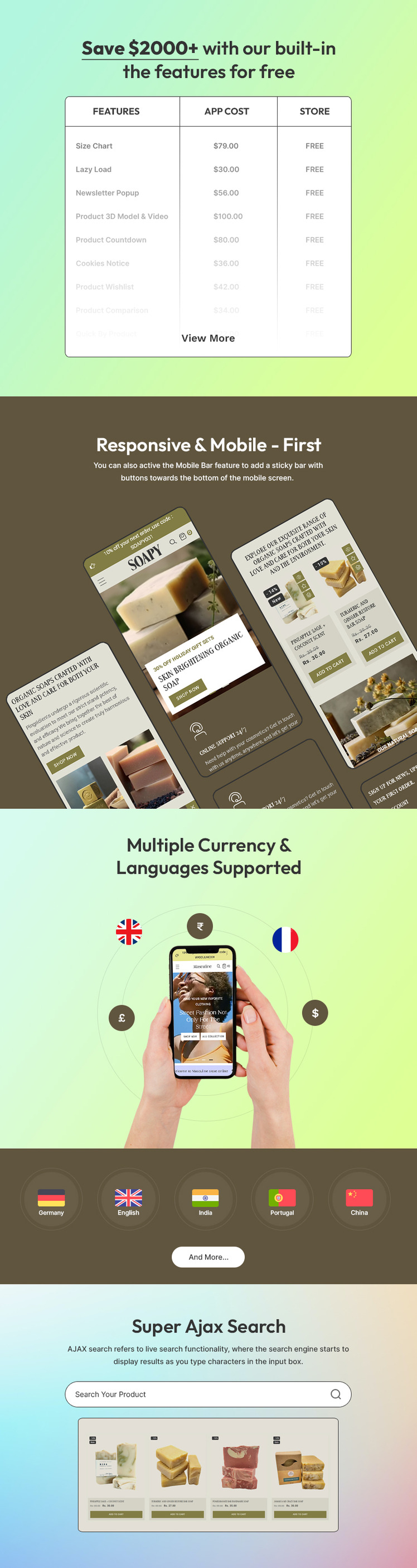 Soapy Crafted Handmade Soap Soy Candle Store Multipurpose Shopify Responsive Theme #411499-2