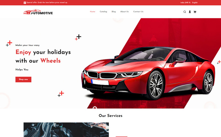 Automotive Car Multipurpose Premium Auto Parts and Accessories Shopify Theme #311472