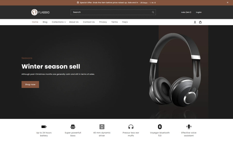 Flabbio Electronics Car Auto Shopify Theme #294926