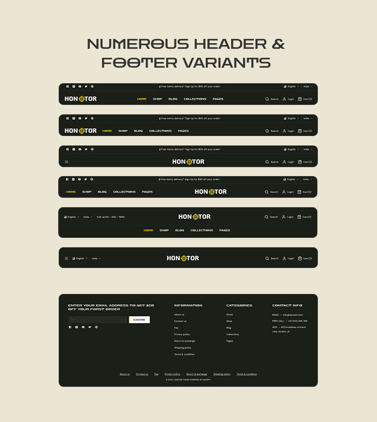 Hontor Hunting Outdoor Store Multipurpose Shopify Responsive Theme #360935-8