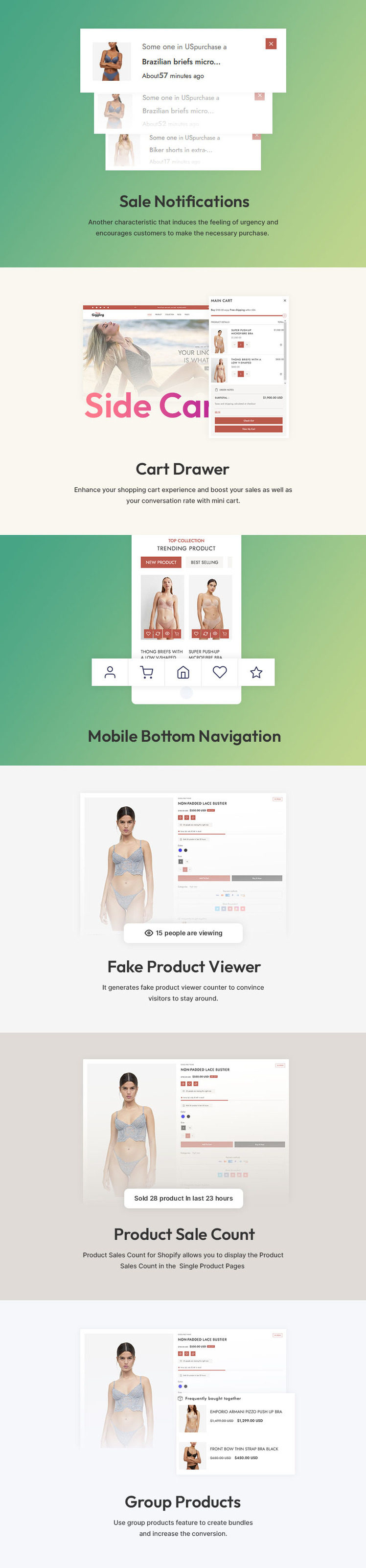 Giggling Lingerie Bikini Inner Wear Fashion Multipurpose Shopify Responsive Theme #390488-4