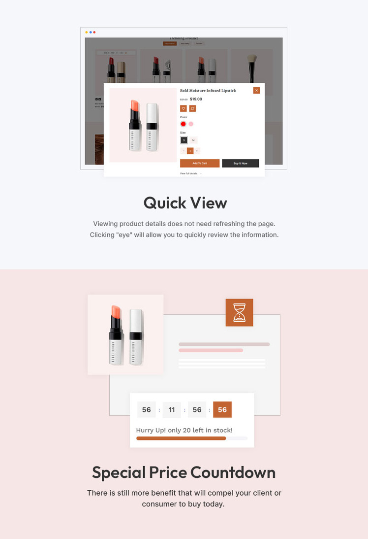 Glowsine Cosmetics Beauty Cosmetics Skincare Makeup Artist Responsive Shopify Theme #396365-5