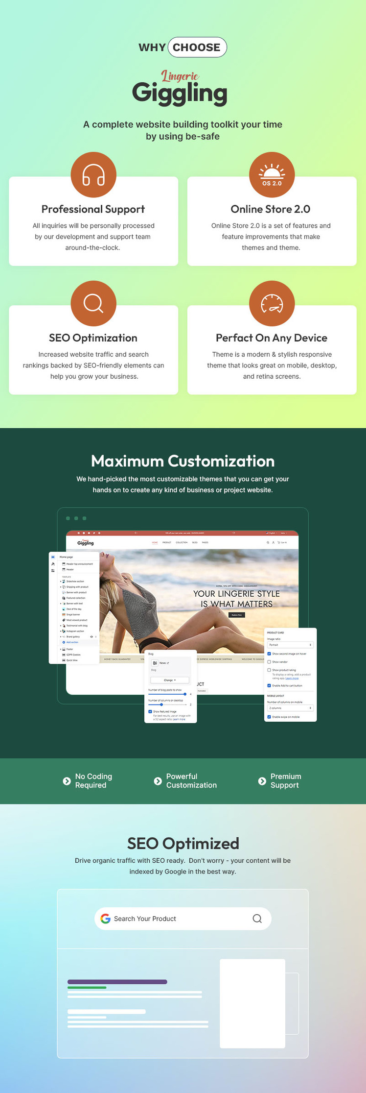 Giggling Lingerie Bikini Inner Wear Fashion Multipurpose Shopify Responsive Theme #390488-1