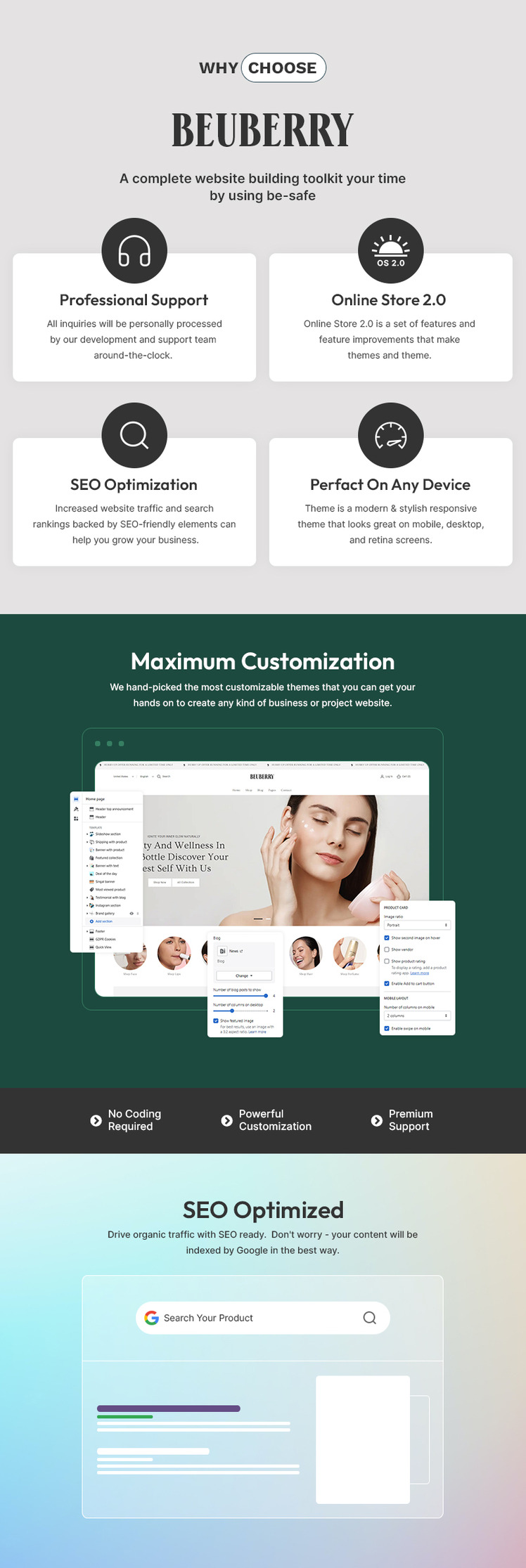 Beuberry Beauty Cosmetic Skincare Multipurpose Shopify Responsive Theme #404586-1