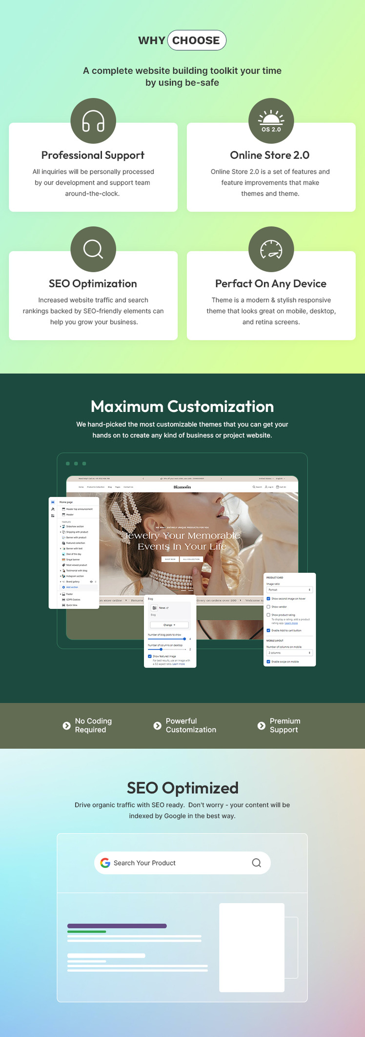 Diamoon Modern Jewelry Fashion Store Multipurpose Shopify Responsive Theme #409666-1