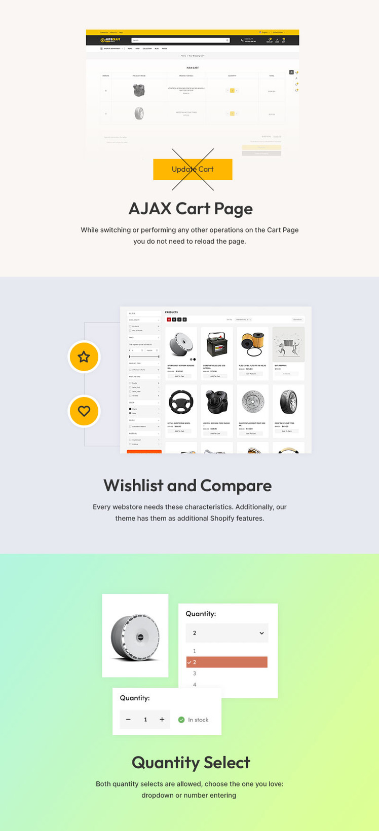 Autocraft Auto Car Spare Parts Multipurpose Shopify Responsive Theme #378439-7