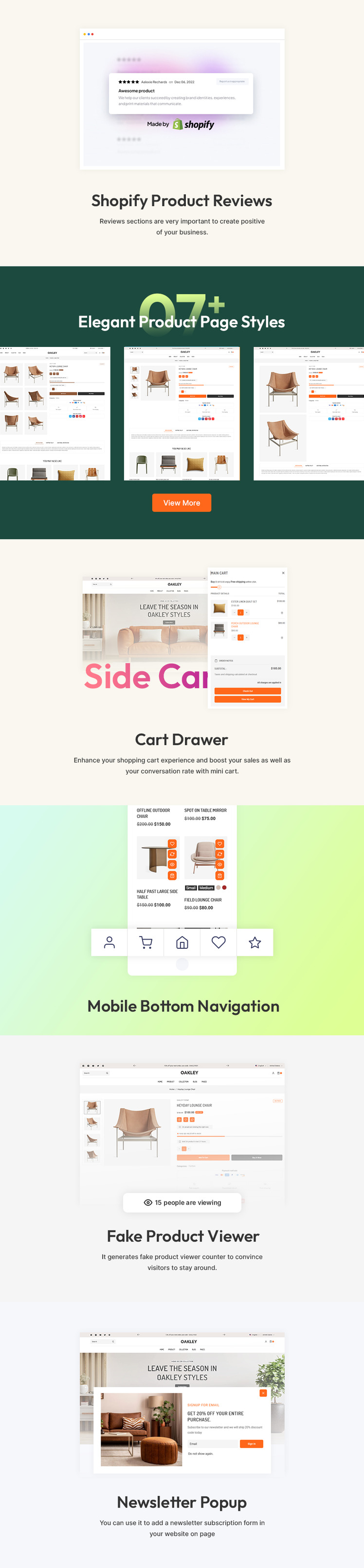 Oakley Home Furniture Interior Decor Store Multipurpose Shopify Responsive Theme #385248-6