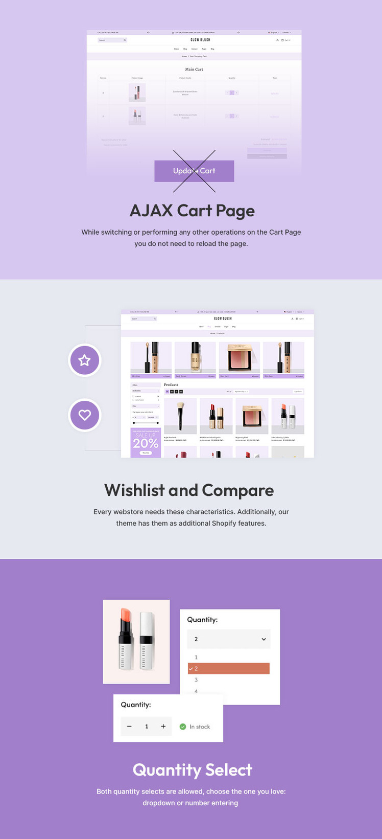 Glambiz Beauty Cosmetics Skincare Multipurpose Shopify Responsive Theme #397122-6