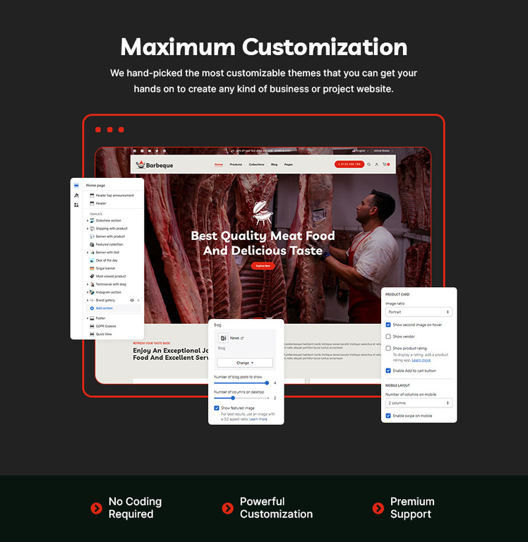Barbeque BBQ Meat Food Multipurpose Shopify Responsive Theme #370613-2