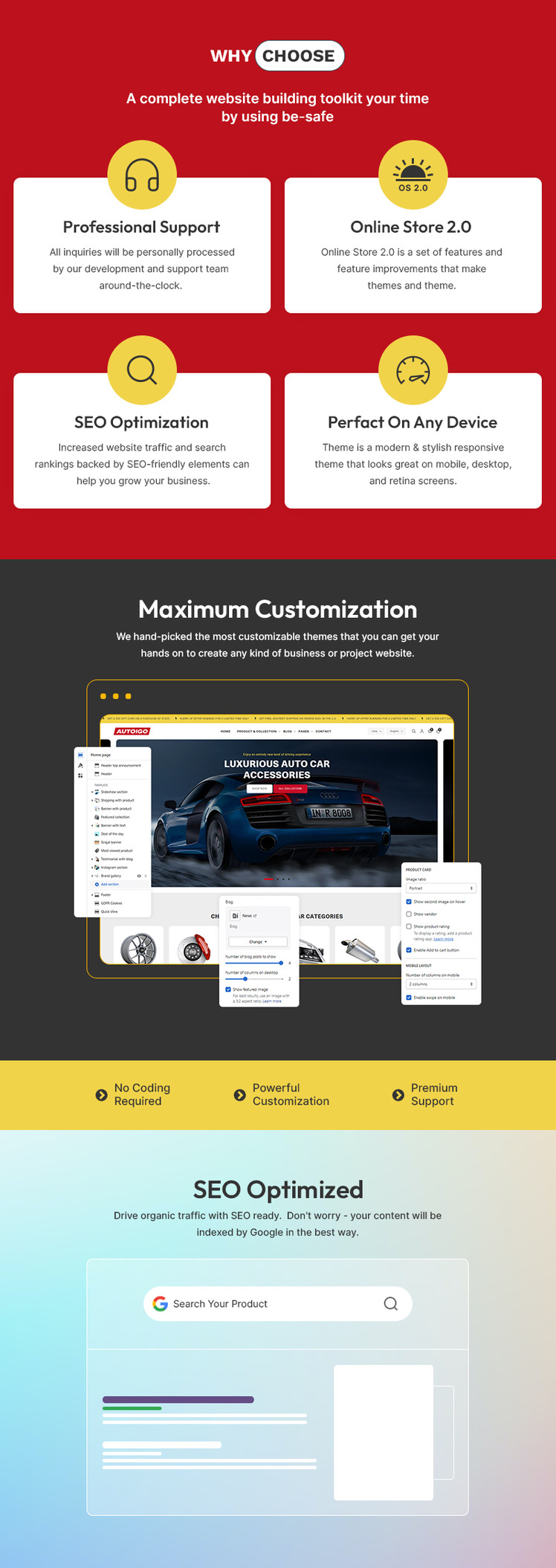 Autoigo Automotive Car Spare Parts Auto Tool Multipurpose Shopify Responsive Theme #419084-1