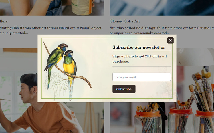 Delicate Artian Premium Art and Painting Shopify Theme #316742