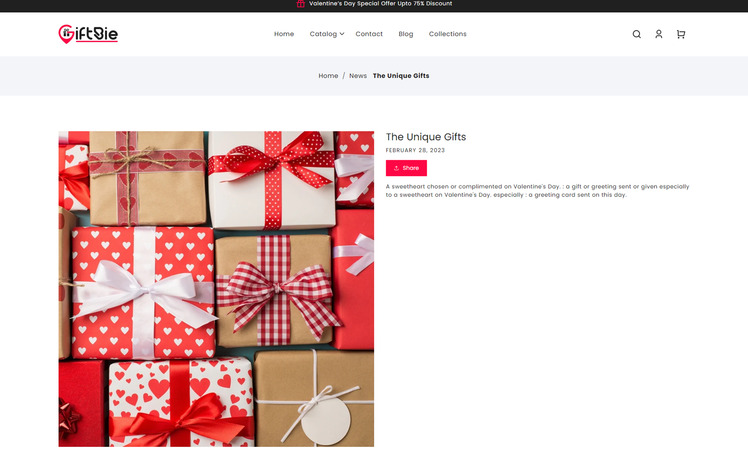 Giftbie Gift Shop Multipurpose Shopify Theme #320325