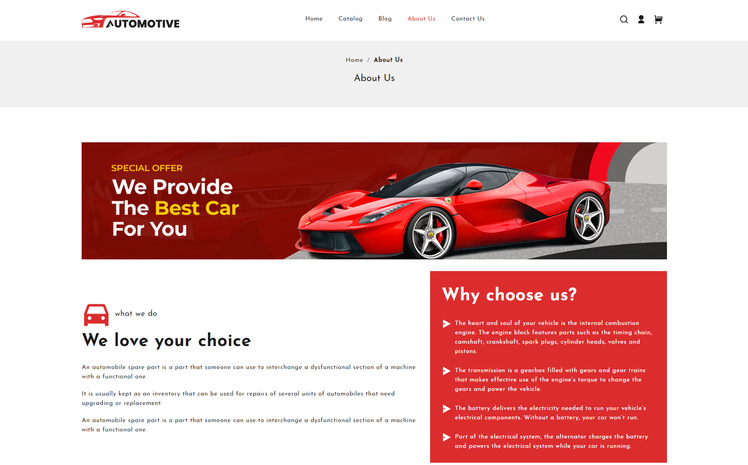 Automotive Car Multipurpose Premium Auto Parts and Accessories Shopify Theme #311472