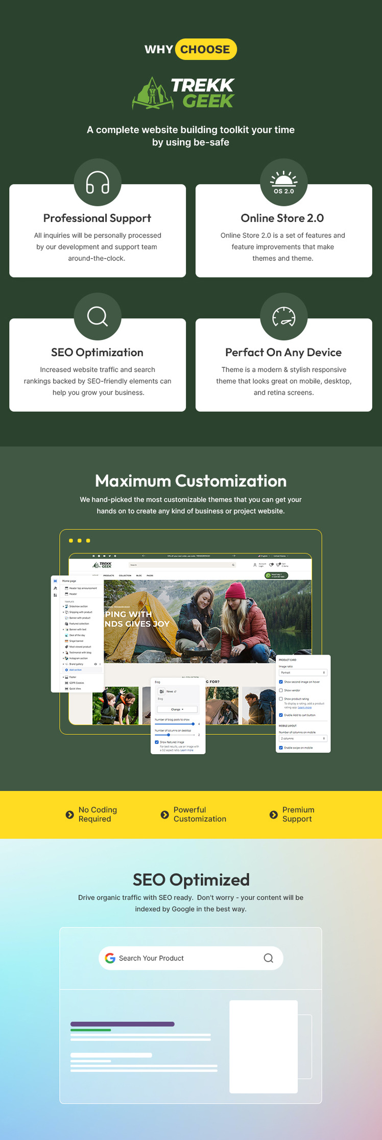 Trekk Geek Tour Adventure Trekking Camping Hiking Multipurpose Shopify Responsive Theme #382353-1