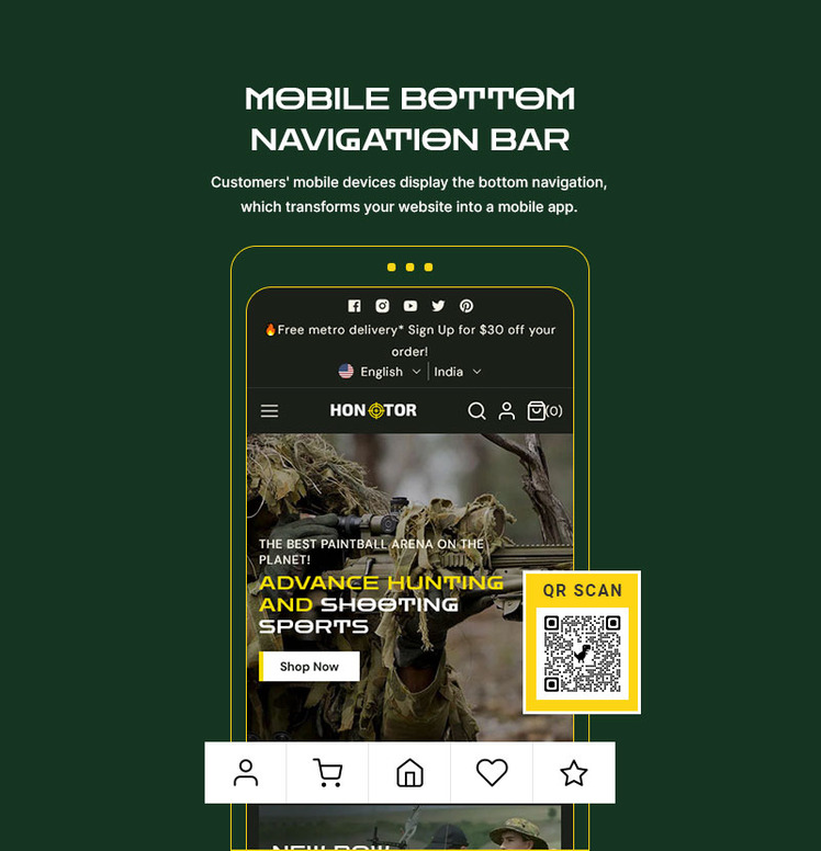 Hontor Hunting Outdoor Store Multipurpose Shopify Responsive Theme #360935-7