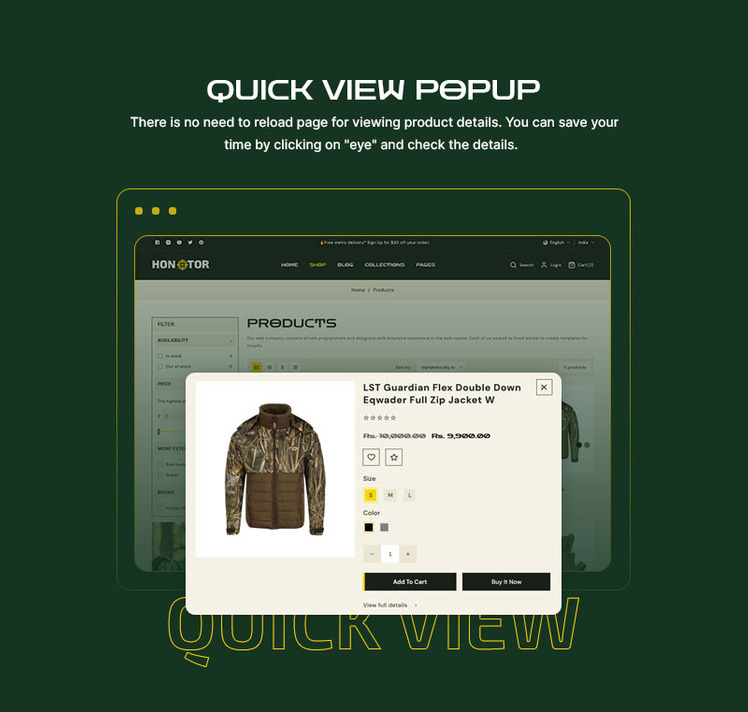 Hontor Hunting Outdoor Store Multipurpose Shopify Responsive Theme #360935-12