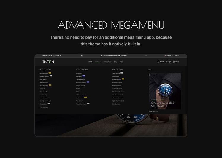 Tinton World Premium Watch and Perfume Multipurpose Shopify Responsive Theme #304177-11