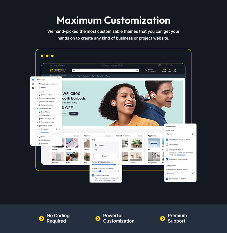Powerhouse Electronics Gadgets Mega Store Multipurpose Shopify Responsive Theme #321117-2