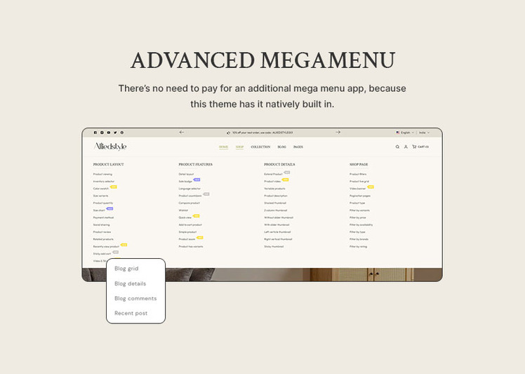 Aliiedstyle Premium Furniture Home Decor Shopify Responsive Theme #301476-11