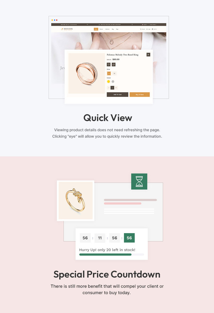 Diahook Modern Jewelry Store Shopify Responsive Theme #378438-8