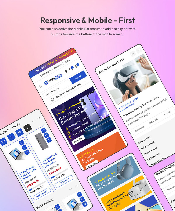MegaPark Electronics Gadgets Mega Store Multipurpose Shopify Responsive Theme #308609-6