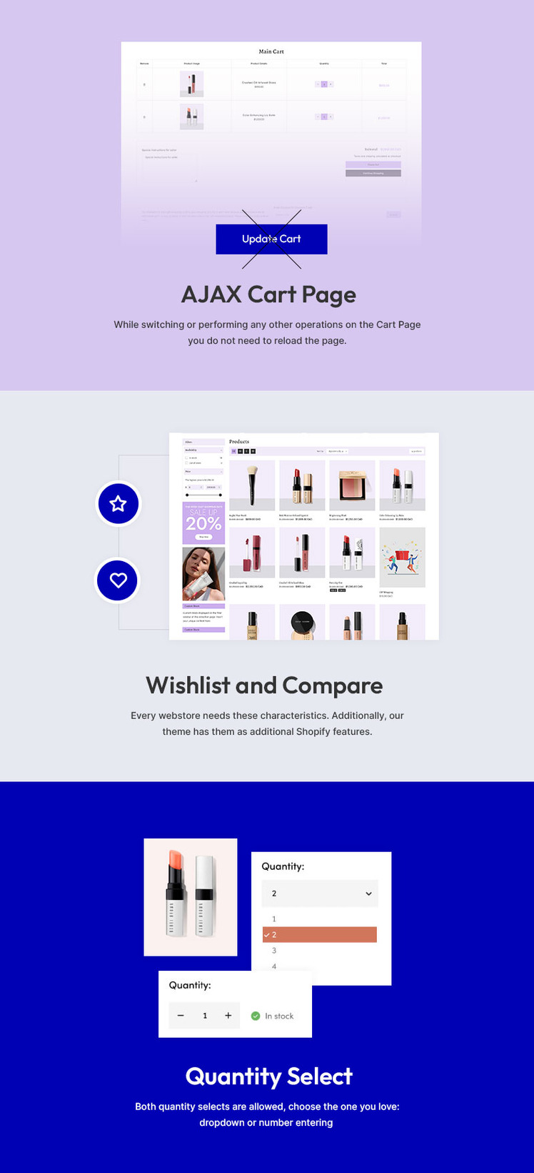 Skintight Cosmetics Beauty Cosmetics Skincare Responsive Shopify Theme #409015-6