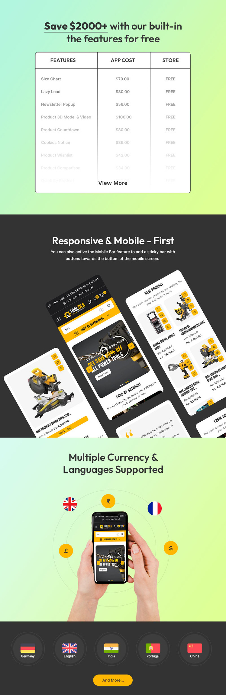 Toolzila Garage Mega Tools Accessories Store Multipurpose Shopify Responsive Theme #379305-2