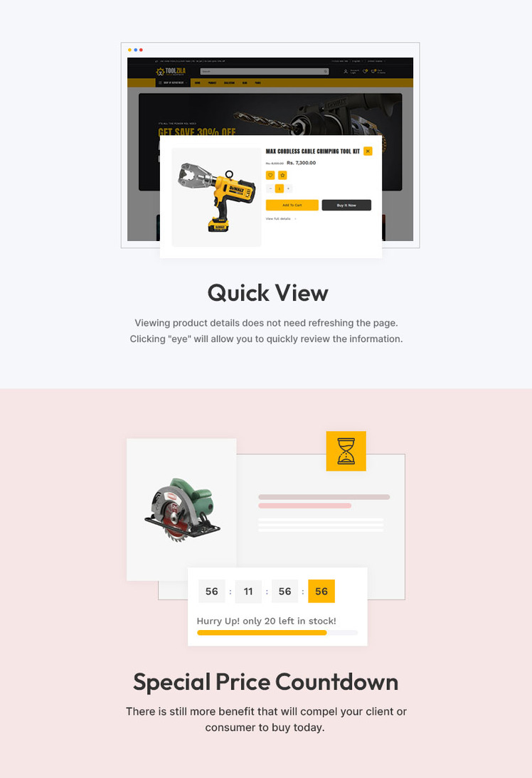 Toolzila Garage Mega Tools Accessories Store Multipurpose Shopify Responsive Theme #379305-8