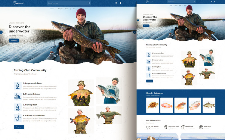 Fishingstar Multipurpose Premium Fish Tools Shopify Theme #333770