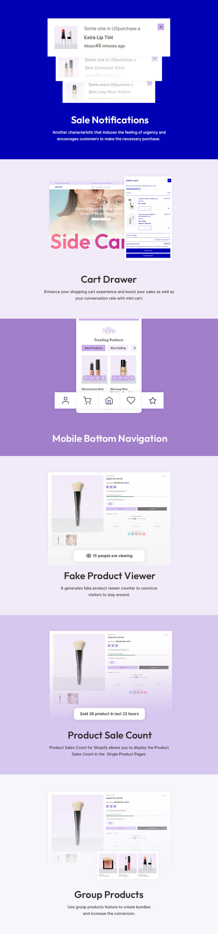 Skintight Cosmetics Beauty Cosmetics Skincare Responsive Shopify Theme #409015-4