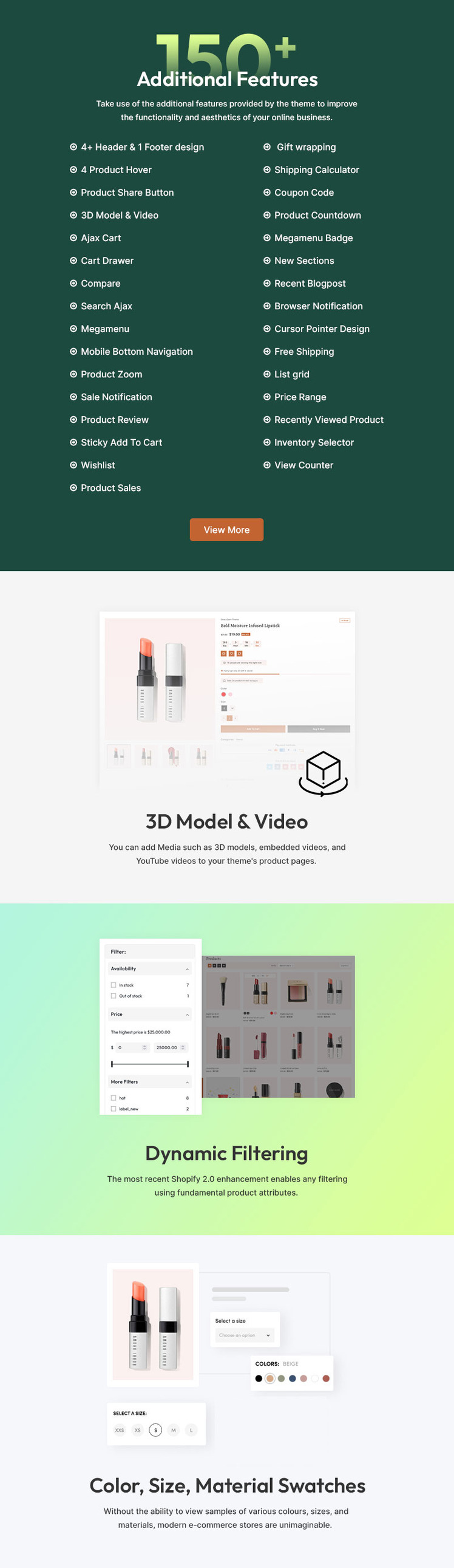 Glowsine Cosmetics Beauty Cosmetics Skincare Makeup Artist Responsive Shopify Theme #396365-3