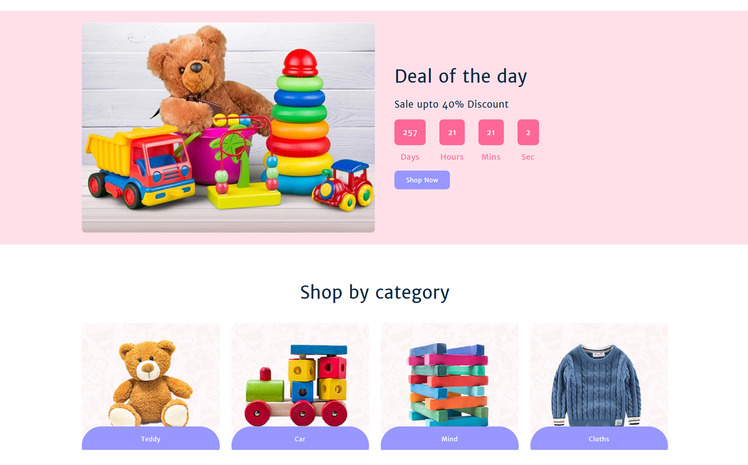 Tinyisfy Multipurpose Premium Kids toy shop E commerce Shopify Theme #318956