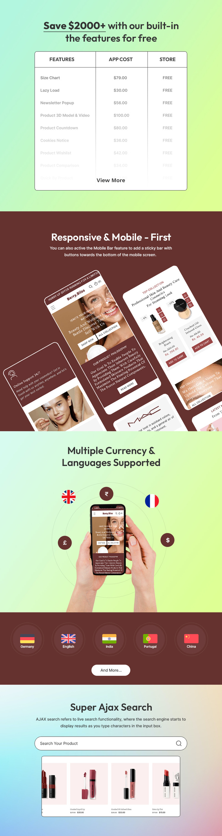 Berry Bliss Beauty Cosmetics Store Multipurpose Shopify Responsive Theme #410863-2