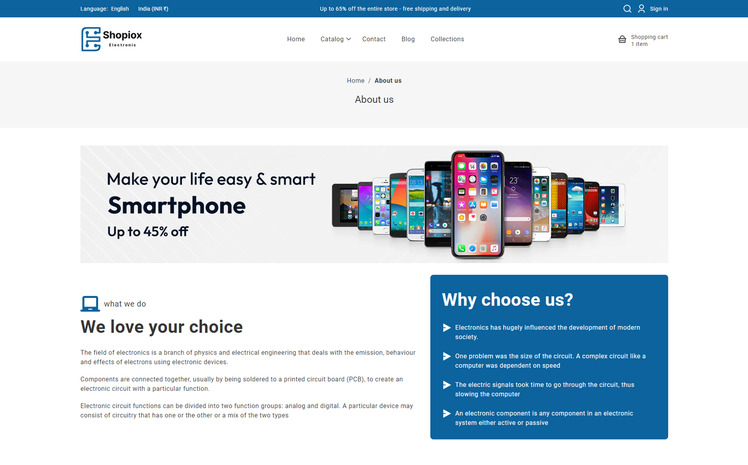 Shopiox Electronic and FastFood Responsive Shopify Theme #318769