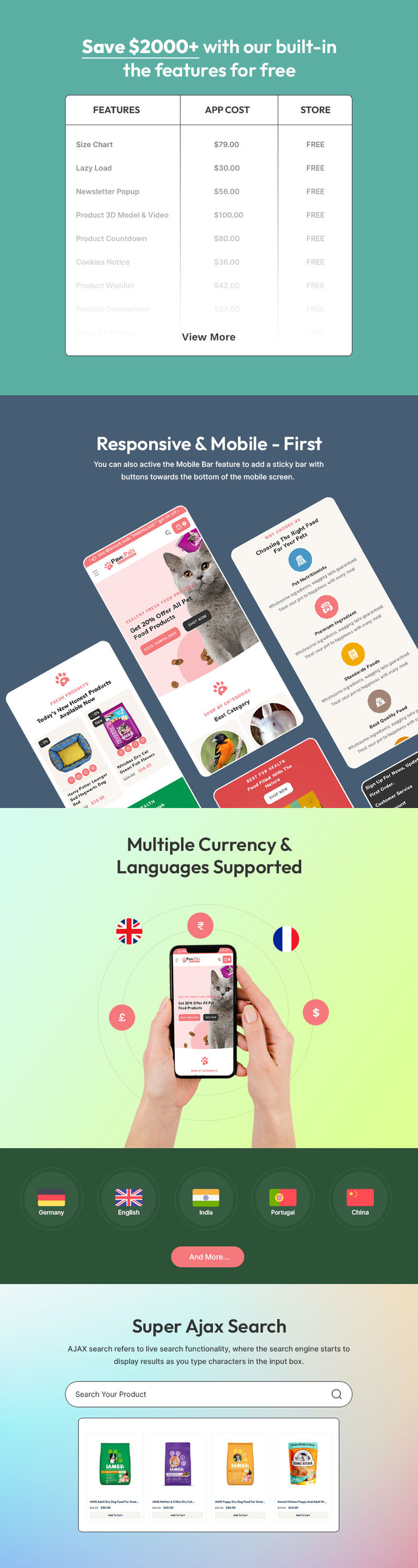 Pawpals Pet Food Pet Nutrition Store Multipurpose Shopify Responsive Theme #395240-2