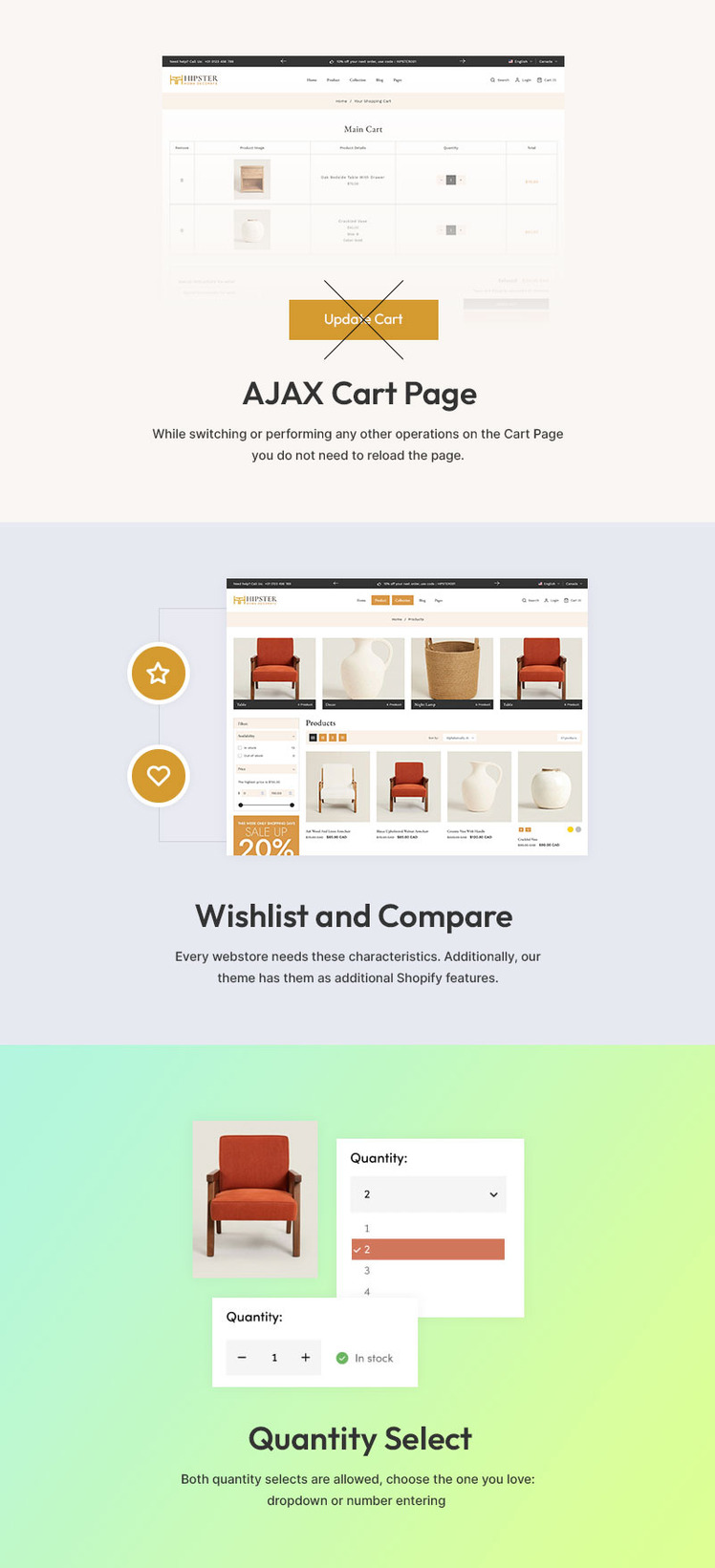 Hipster Furniture Interior Home Decor Store Multipurpose Shopify Responsive Theme #388651-6