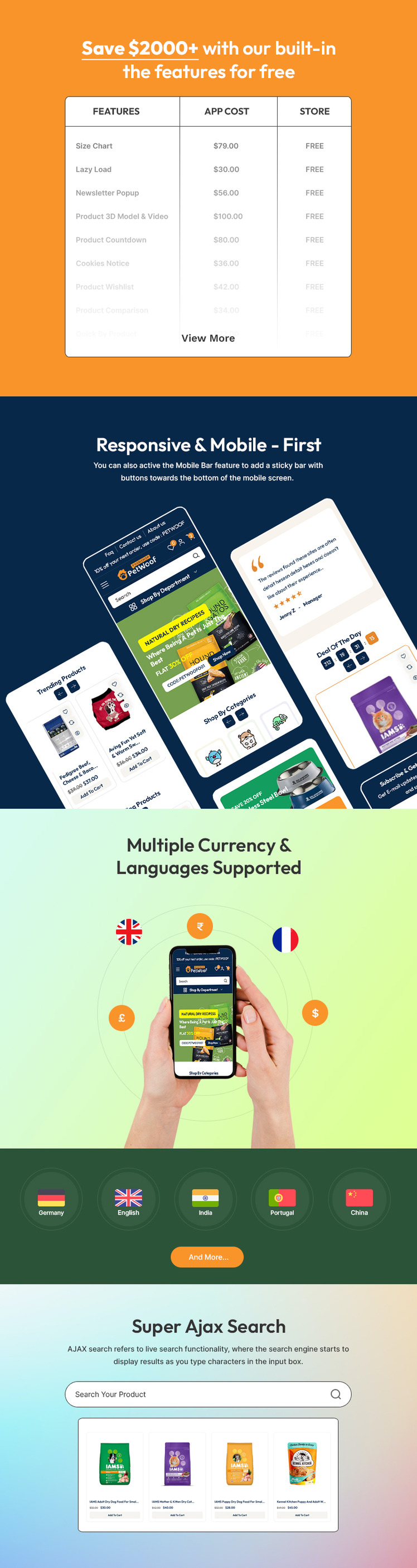 Petwoof Pet Food Pet Store Multipurpose Shopify Responsive Theme #382630-2
