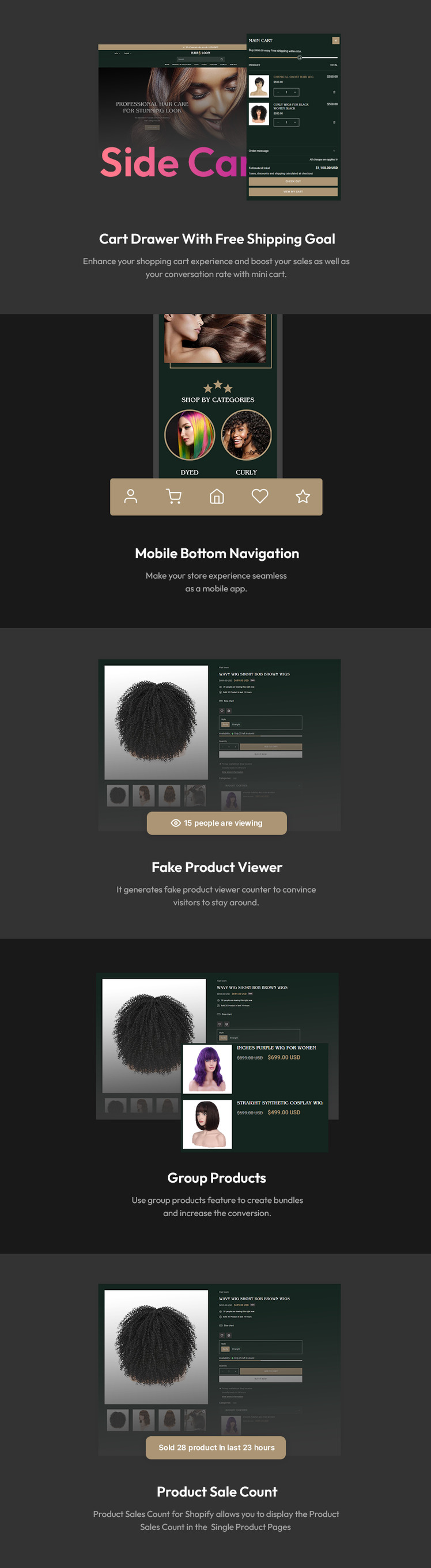 Hairloom Hair Salon Barber Shop Multipurpose Shopify Responsive Theme #422680-4