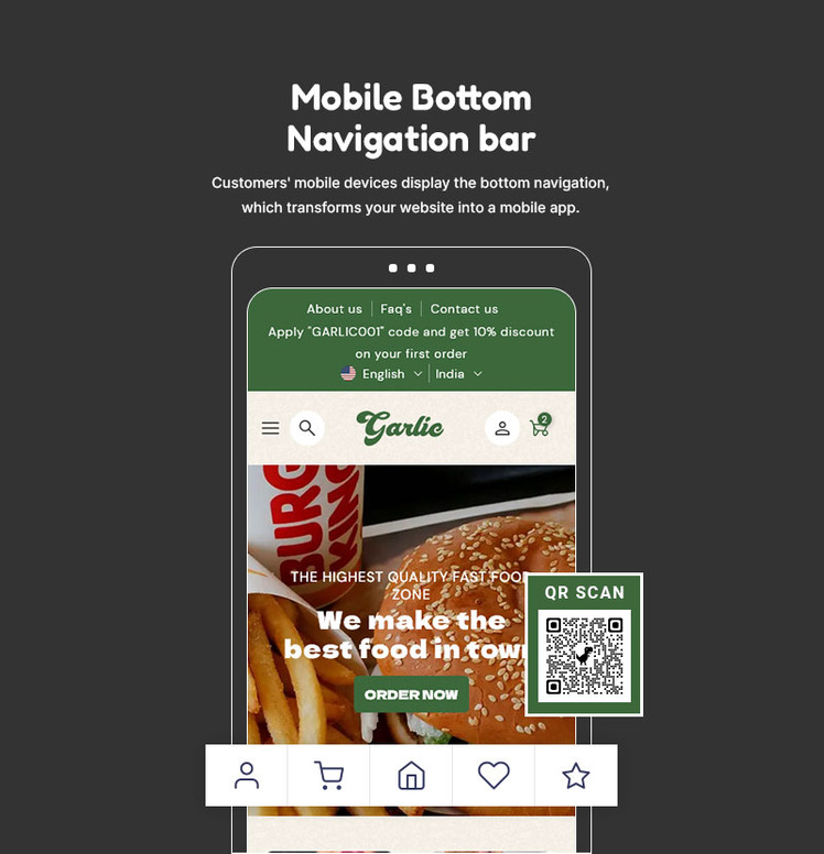 Garlic Grocery Food Delivery Restaurant Supermarket Store Responsive Shopify Theme #349446-7