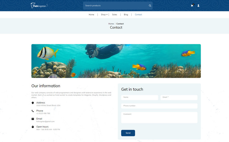 Fishingstar Multipurpose Premium Fish Tools Shopify Theme #333770