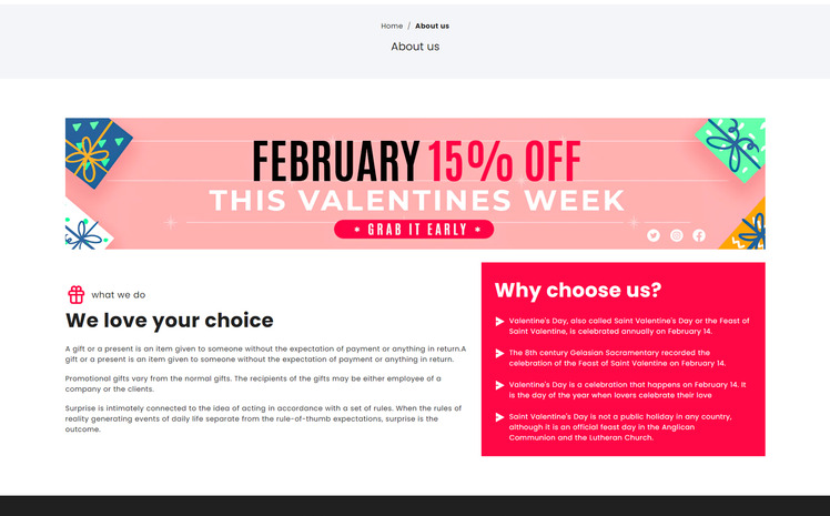 Giftbie Gift Shop Multipurpose Shopify Theme #320325