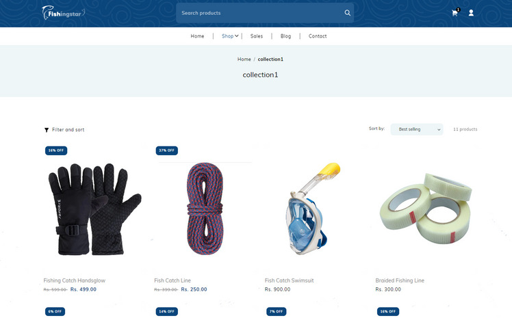 Fishingstar Multipurpose Premium Fish Tools Shopify Theme #333770