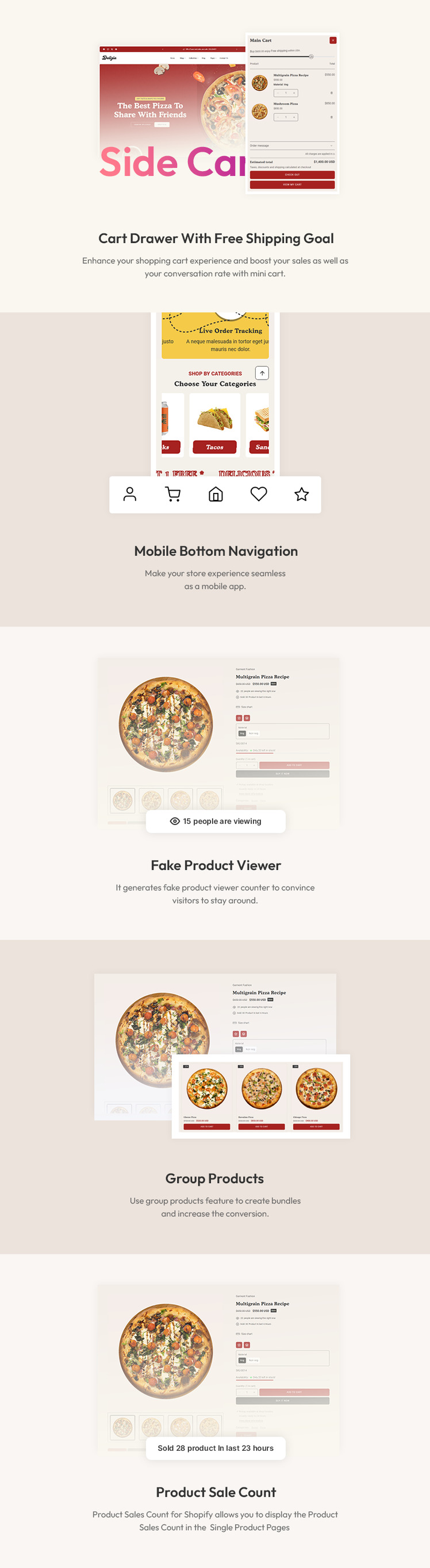 Delizia Fast Food Restaurant Cafes Store Multipurpose Shopify Responsive Theme #432121-4