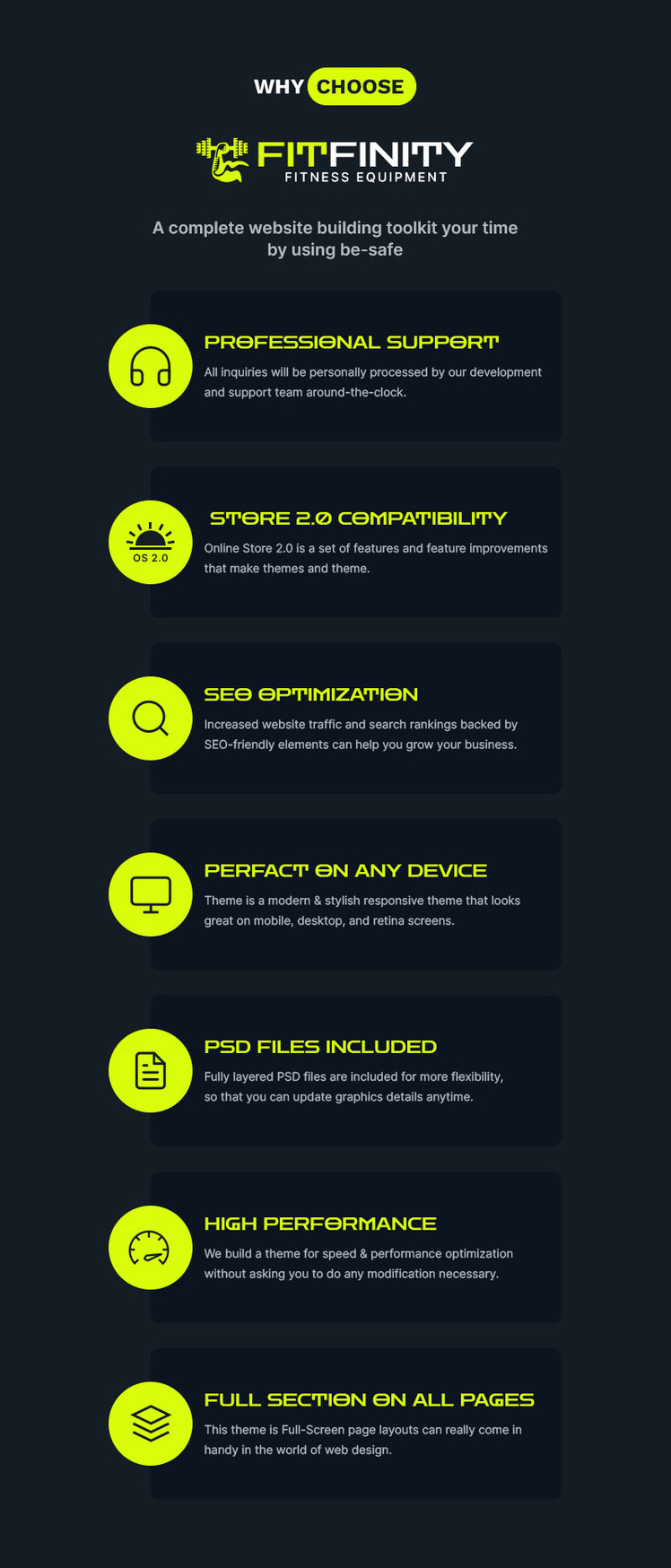 Fitfinity Sports Clothing Fitness Equipment Multipurpose Shopify Responsive Theme #352261-1