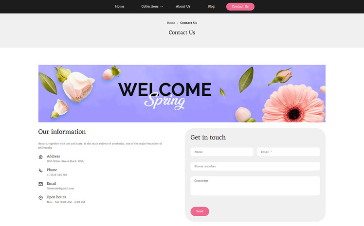 Flowerest Flower Shop Bokay Responsive Shopify Theme #318955