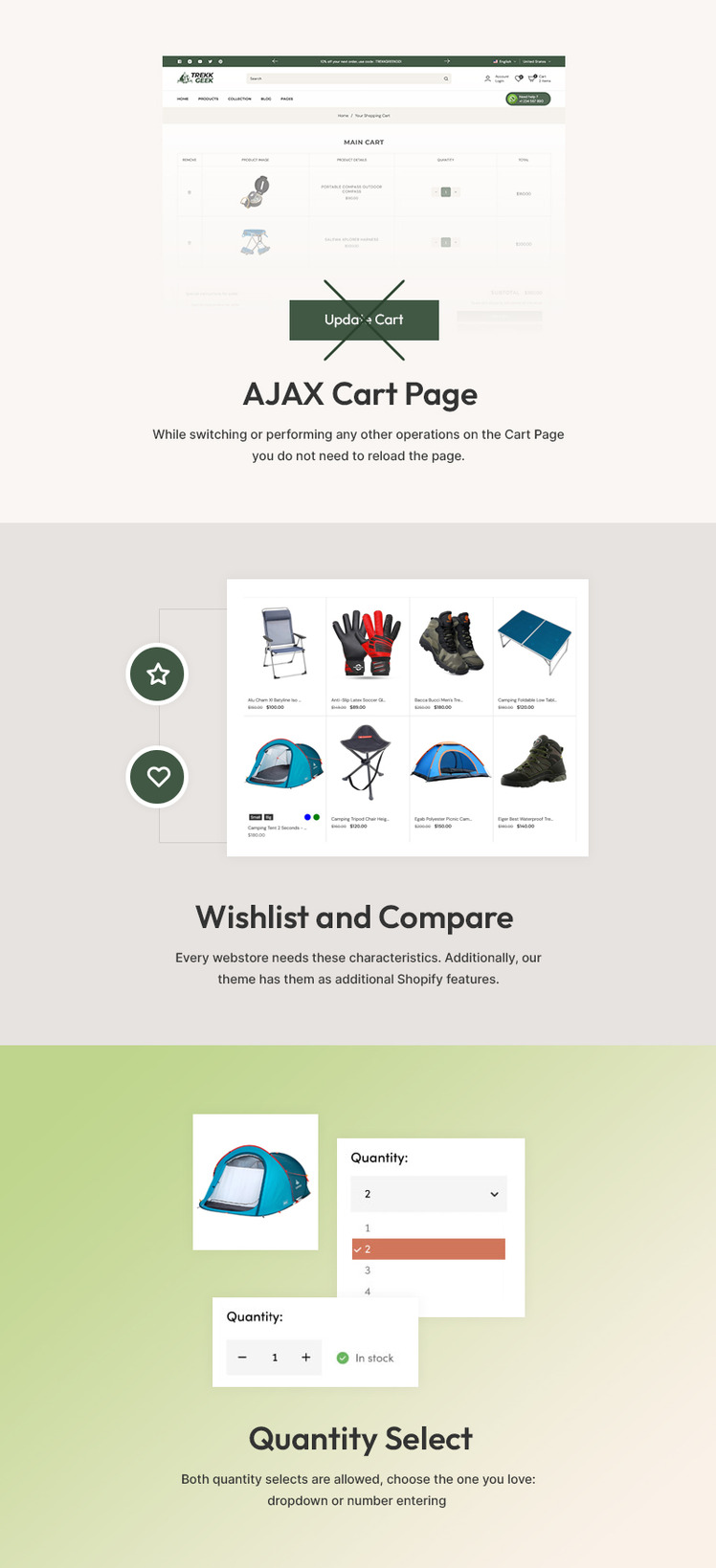 Trekk Geek Tour Adventure Trekking Camping Hiking Multipurpose Shopify Responsive Theme #382353-6